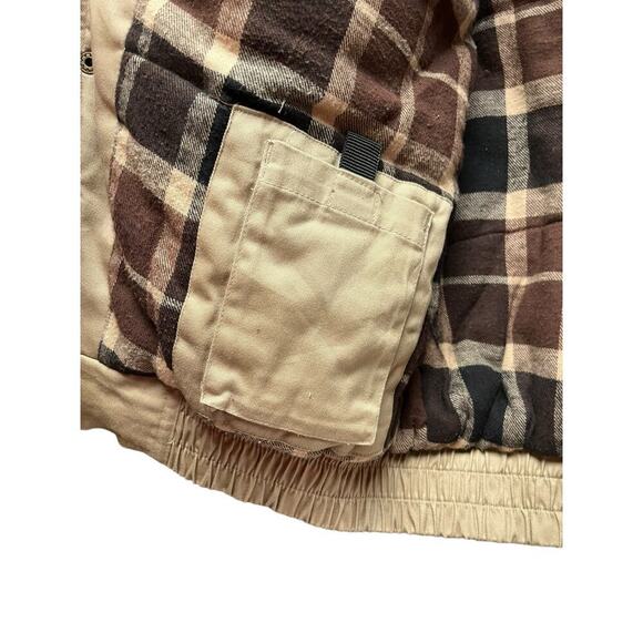 Field and Stream Flannel Quilted Hunting Vest Khaki XL - Picture 7 of 7